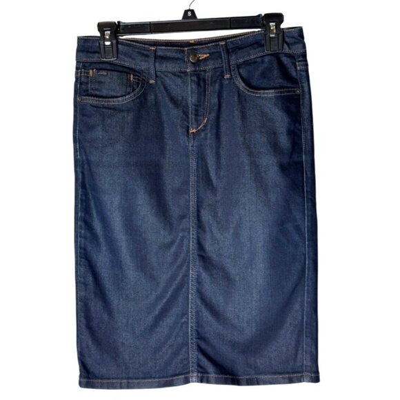 Joe's Jeans Skirt Women 26 Blue Denim Geraldine Wash Pencil Jean Skirt Retro Y2K - Picture 1 of 11